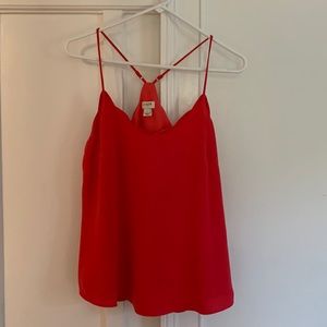 J. Crew Factory scalloped top